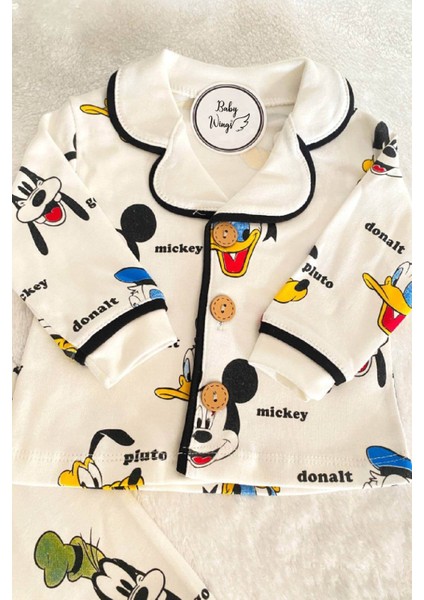 Kız Erkek Unisex Lüx Alt-Üst 2 Parça Desenleri Canlı Pamuklu Pijama Takımı modelleri