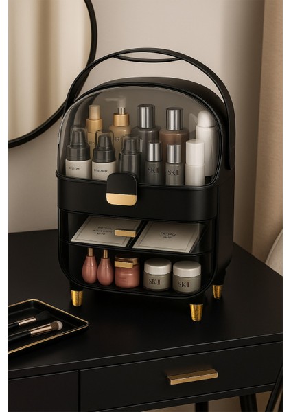3 Katlı Çekmeceli Makyaj Organizeri Makyaj Takı ve Kozmetik Ürün Düzenleyici Darbeye Dayanıklı modelleri