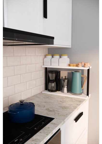 Mutfak Rafı, Düzenleyici, Kahve Köşesi, Baharatlık, 2 Yüksek Raflı Tezgah Üstü Organizer, Tabaklık modelleri