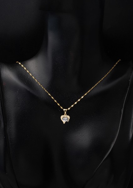 Minimal Kalpli 14 Ayar Altın Takı Seti modelleri