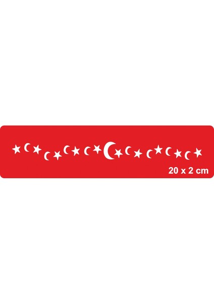 Ayyıldız Bayrak Tattoo Geçici Dövme Şablonları Kına Kalıpları