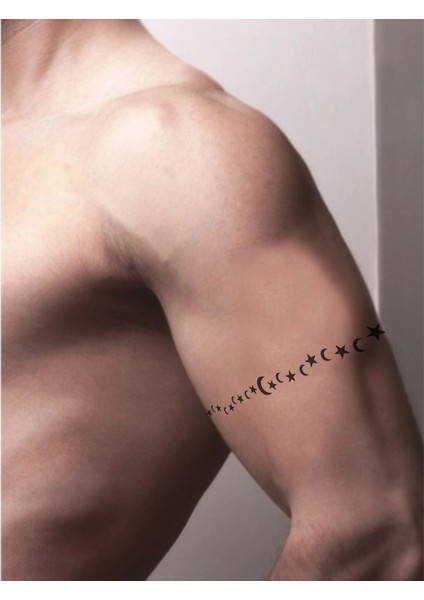 Ayyıldız Bayrak Tattoo Geçici Dövme Şablonları Kına Kalıpları fiyatları