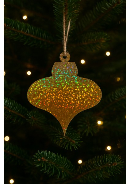 5’li Altın Hologram Yılbaşı Ağacı Süsü Seti – Parlak Holografik (Ipli , 5 Farklı Model) indirimleri