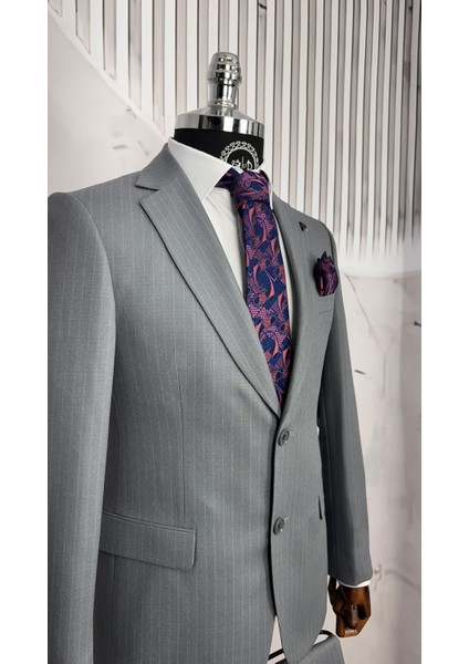 Slim Fit Mono Yaka Takım Elbise modelleri