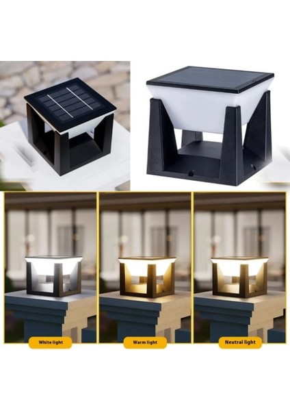 Uzmlight Adal Solar LED Armatürü Set Üstü 30W 3000K-4000K-6500K IP54 Kare ( Kumandalı) indirimleri
