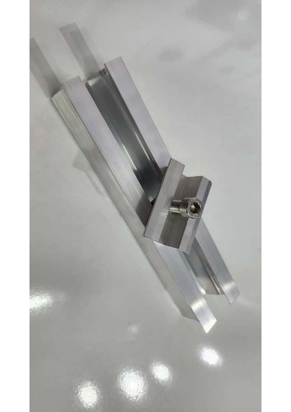Güneş Paneli Alüminyum 20 cm Montaj Profili-H Clamp- Vida-Kare Somun