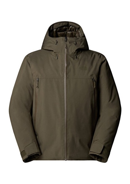 M Mtn Range Down Hooded Jacket Erkek Outdoor Montu (600 Dolgu Kaz Tüyü) NF0A88WD21L1 Yeşil