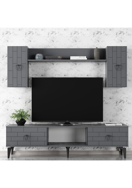 Varnact Tv Ünitesi Takımı Antrasit-Antrasit