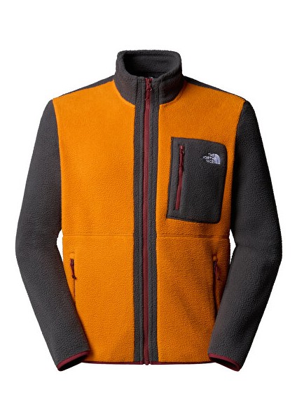 M Yumiori Full Zip Erkek Outdoor Polar Ceket NF0A883REOD1 Turuncu