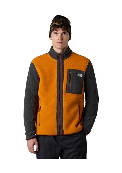 M Yumiori Full Zip Erkek Outdoor Polar Ceket NF0A883REOD1 Turuncu modelleri