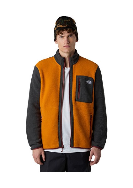 M Yumiori Full Zip Erkek Outdoor Polar Ceket NF0A883REOD1 Turuncu indirimleri