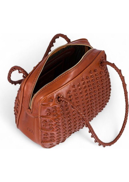 Handmade Taba Kadın Omuz Çantası Kirpi modelleri