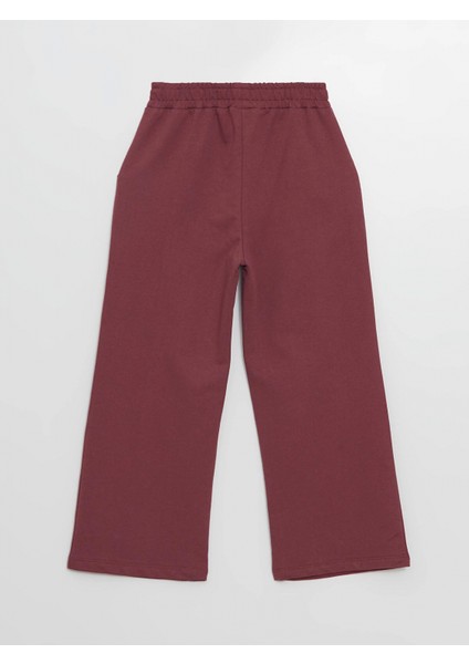 Lcw Kids Bordo Kapüşonlu Baskılı Kız Çocuk Sweatshirt ve Eşofman Alt 2'li Takım indirimleri