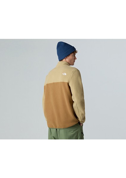 M Yumiori 1/4 Zip Erkek Outdoor Çeyrek Fermuarlı Polar Ceket NF0A883SEVO1 Kahverengi fırsatları