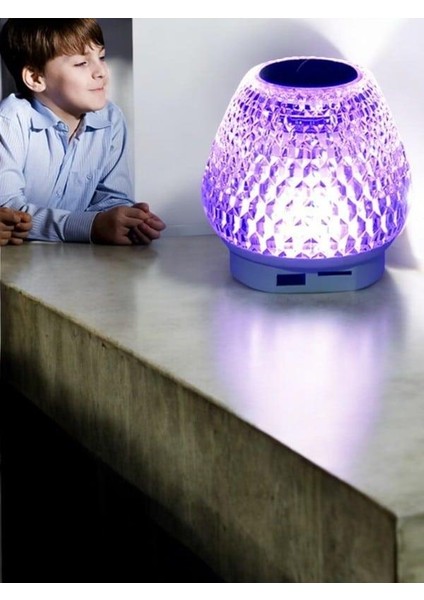 Wizard G5 Kristal Şarjlı Masa Lambası - 7 Renk Gece Lambası ve Bluetooth Hoparlör modelleri