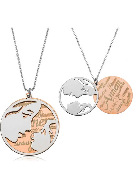 925 Ayar Gümüş Annelere Özel Gümüş Kolye