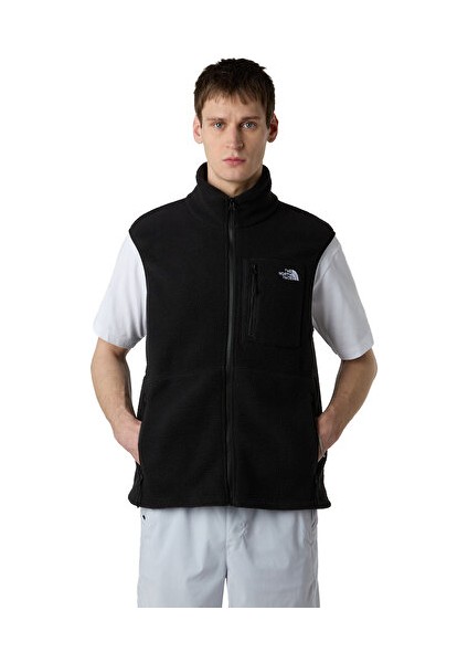 M Yumiori Vest Erkek Outdoor Polar Yelek NF0A8B65JK31 Siyah