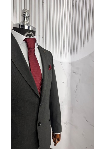 Slim Fit Mono Yaka Takım Elbise modelleri