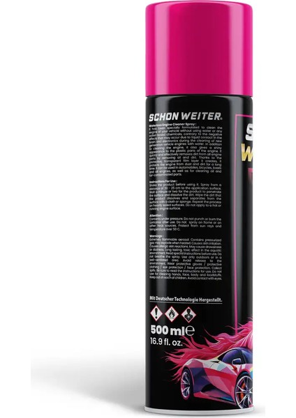 Susuz Motor Temizleme Spreyi 500 ml