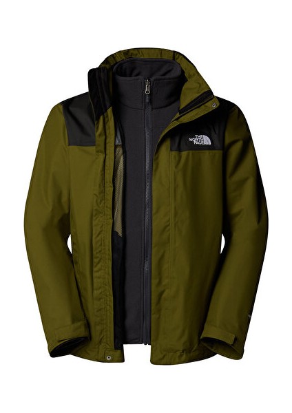 M Evolve Iı Triclimate Jacket - Eu Erkek Outdoor Montu NF00CG55WOG1 Yeşil