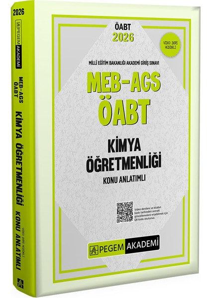 2026 Meb Ags Öabt Kimya Öğretmenliği Konu Anlatımlı