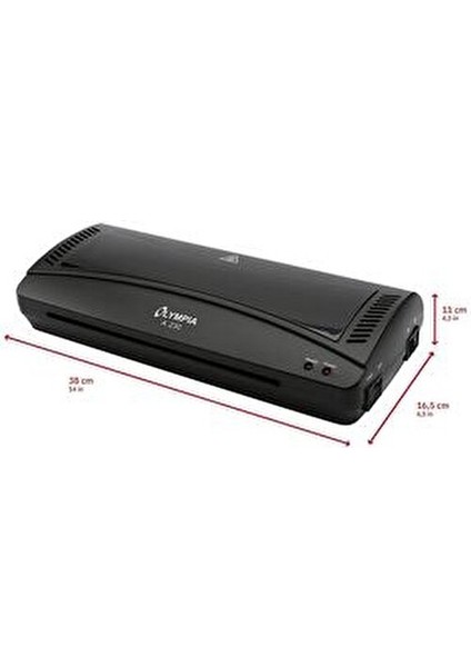A230 Plus 4in1 Laminasyon Makinesi A4 Siyah Renk 2 Yıl Garanti ile