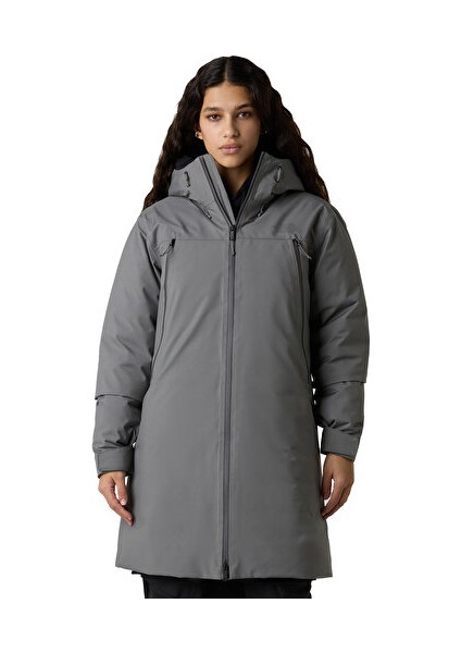 W Mtn Range Down Parka Kadın Outdoor Parka NF0A89VN0UZ1 Gri fırsatları