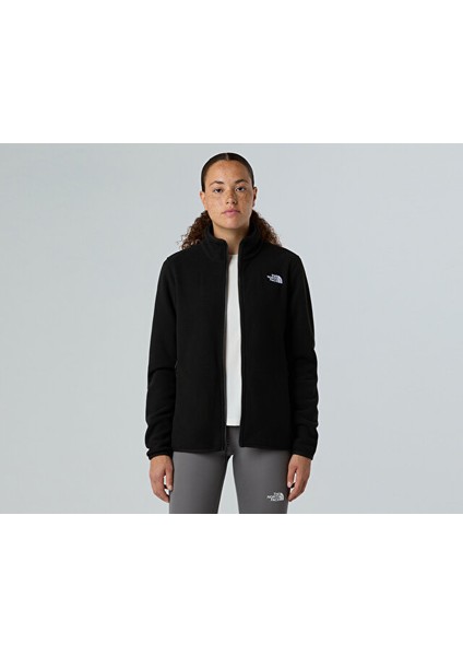 W Glacier Fleece Jacket Kadın Outdoor Polar Ceket NF0A8D2FJK31 Siyah modelleri