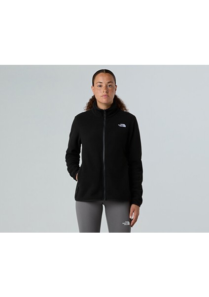 W Glacier Fleece Jacket Kadın Outdoor Polar Ceket NF0A8D2FJK31 Siyah indirimleri