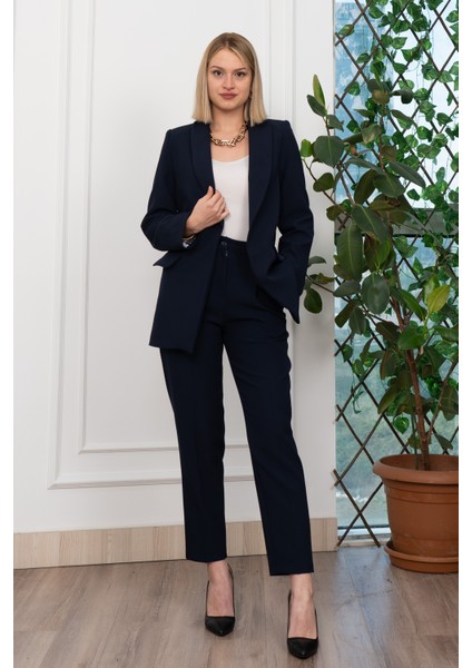 Astarı Desenli Klasik Ceket Pantolon Takım 1273