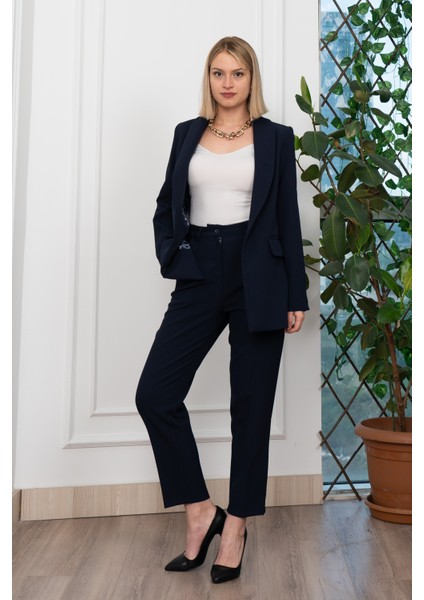 Astarı Desenli Klasik Ceket Pantolon Takım 1273 modelleri