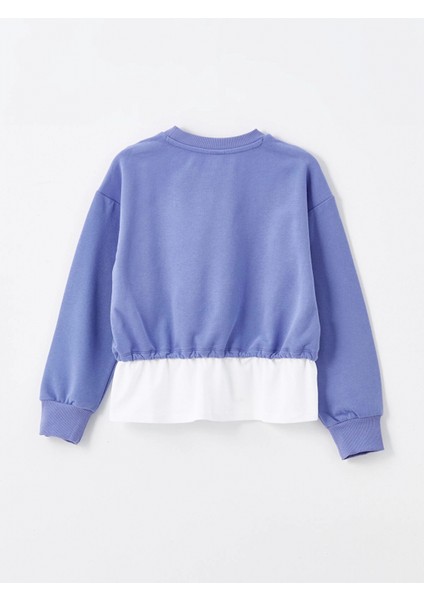 Lcw Kids Lila Bisiklet Yaka Kız Çocuk Eşofman Takım modelleri