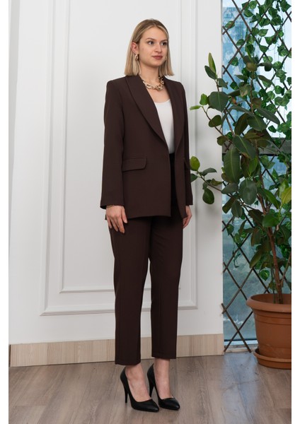 Astarı Desenli Klasik Ceket Pantolon Takım 1273