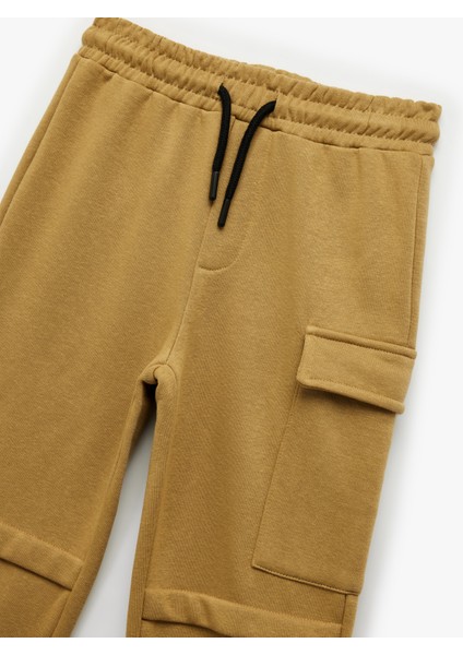 Kargo Cep Detaylı Beli Bağcıklı Jogger Eşofman Altı modelleri