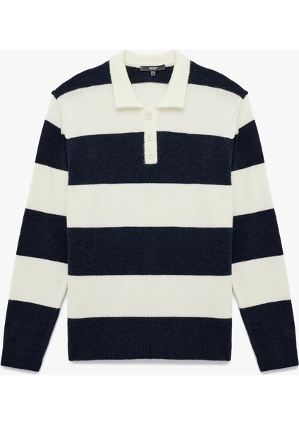 Regular Fit Uzun Kollu Polo Yaka Triko Kazak modelleri