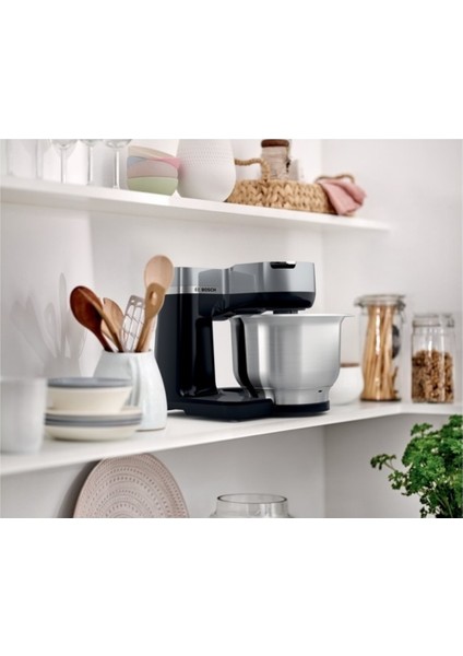 Mutfak MAKINESI,900 W, Siyah, MUMS2VM40 Serie 2 ,gümüş+ Dijital Mutfak Tartısı Hediye indirimleri