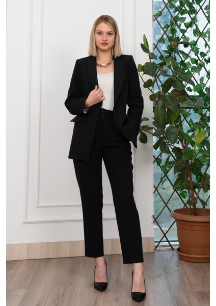 Astarı Desenli Klasik Ceket Pantolon Takım 1273