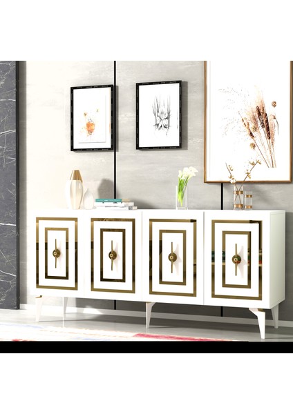 Violact (KB150) Konsol Beyaz-Altın