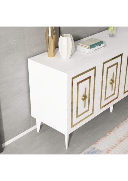 Violact (KB150) Konsol Beyaz-Altın