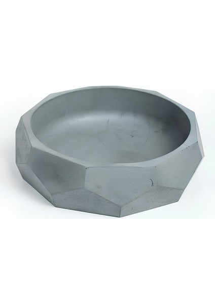 Çok Amaçlı El Yapımı Fasetli Beton Kase/tabak | Sukulent Saksısı, Meyvelik ve Dekoratif Sunum Tabağı modelleri