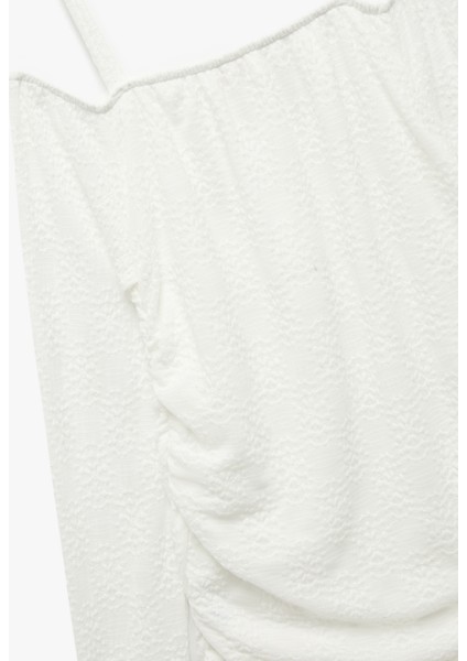 Düşük Omuz Uzun Kollu Askılı Bluz modelleri