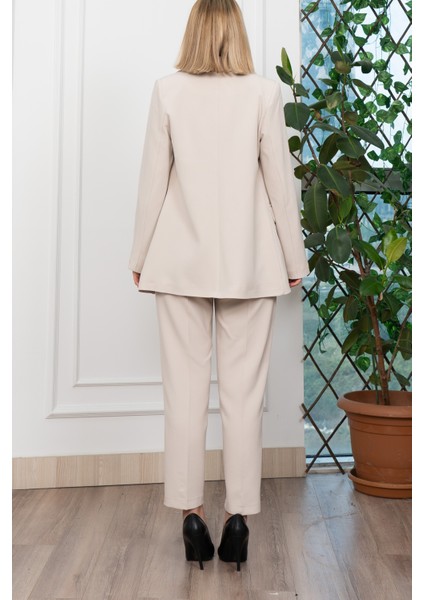 Astarı Desenli Klasik Ceket Pantolon Takım 1273 modelleri