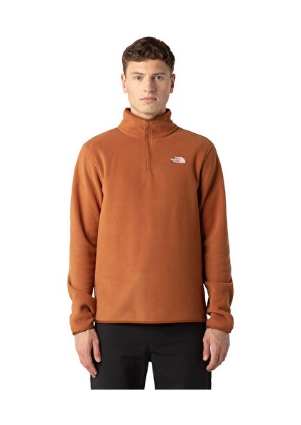 M Glacier Fleece 1/4 Zip Jacket Kadın Outdoor Parka NF0A8D0QBOE1 Kırmızı modelleri