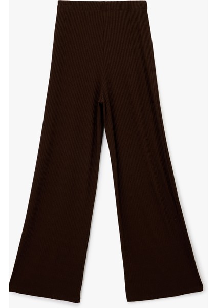 Viskon Karışımlı Yüksek Bel Ispanyol Paça Tayt Pantolon fiyatları