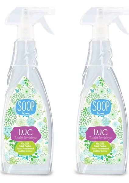 Tuvalet Temizleyici 2 x 800 ml | Bergamot ve Okaliptus Kokulu | Vegan