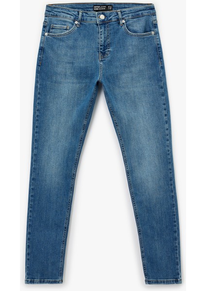 Normal Bel Pamuklu Skinny Fit Jean Pantolon - Michael Jean