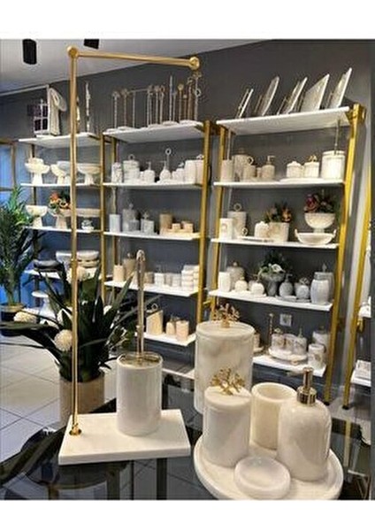 Mermer Banyo Seti 9 Parça Şık Tasarım Mermer Malzeme fiyatları