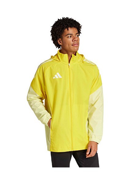TIRO25C Aw Jkt Erkek Futbol Antrenman Yağmurluk JI8958 Sarı