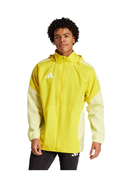 TIRO25C Aw Jkt Erkek Futbol Antrenman Yağmurluk JI8958 Sarı modelleri