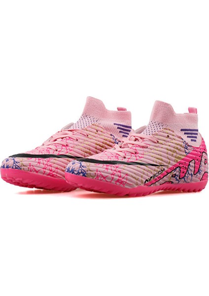 Mhs-Pembe-Mor Erkek Halı Saha Ayakkabısı Pembe modelleri